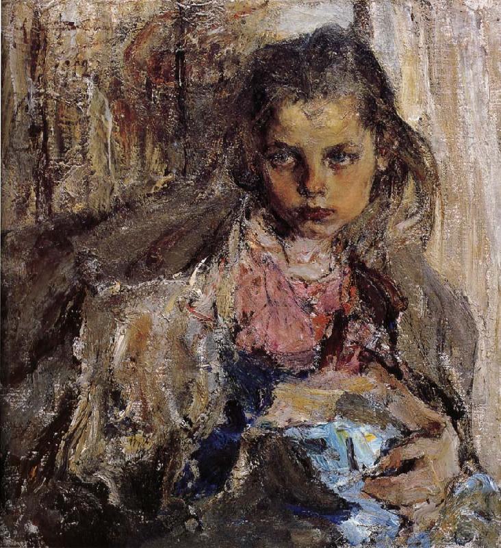 Nikolay Fechin Portrait of girl oil painting image
